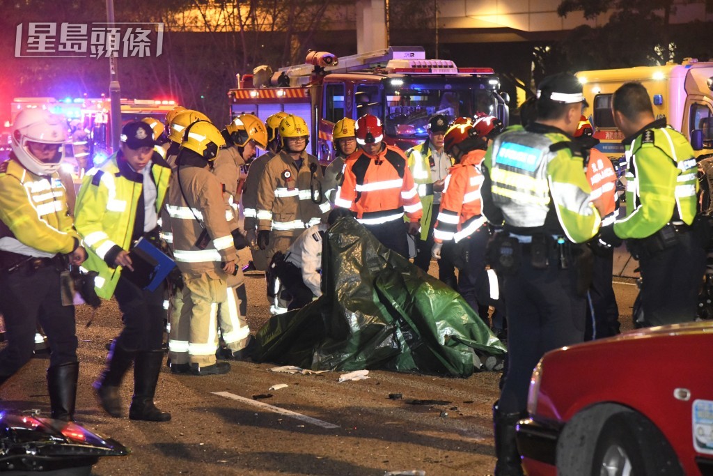 司機當場不治。黎志偉攝 司機當場不治。黎志偉攝