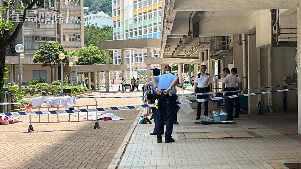 男子墮樓死亡。 男子墮樓死亡。
