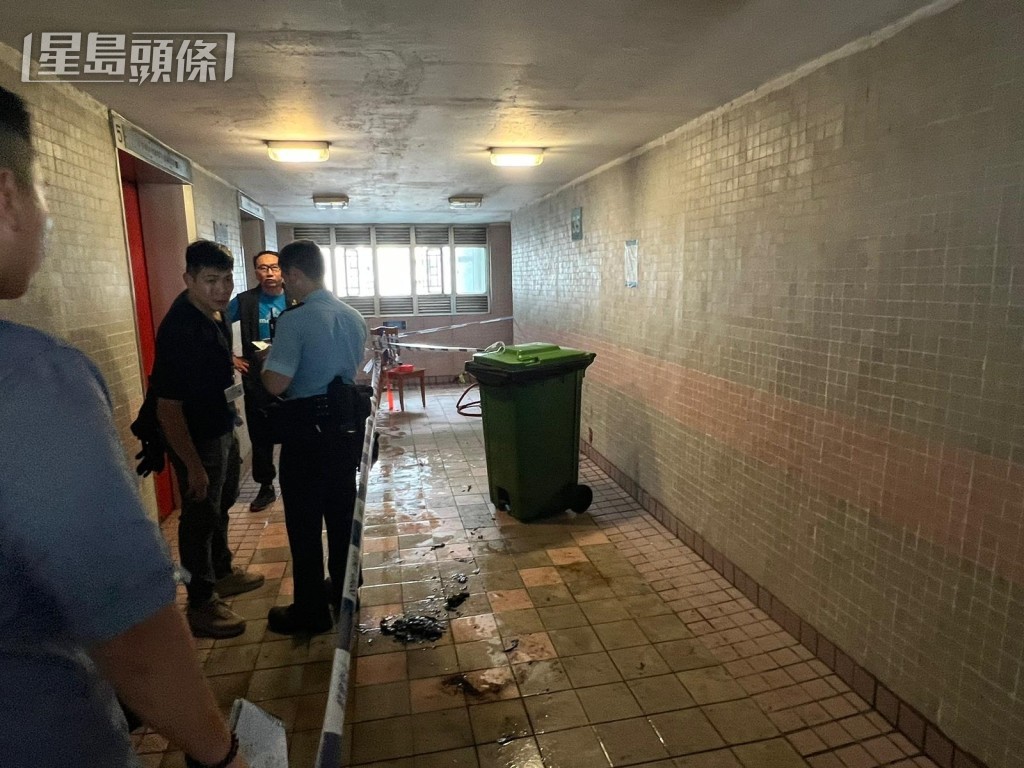 警方事後在現場調查。資料圖片