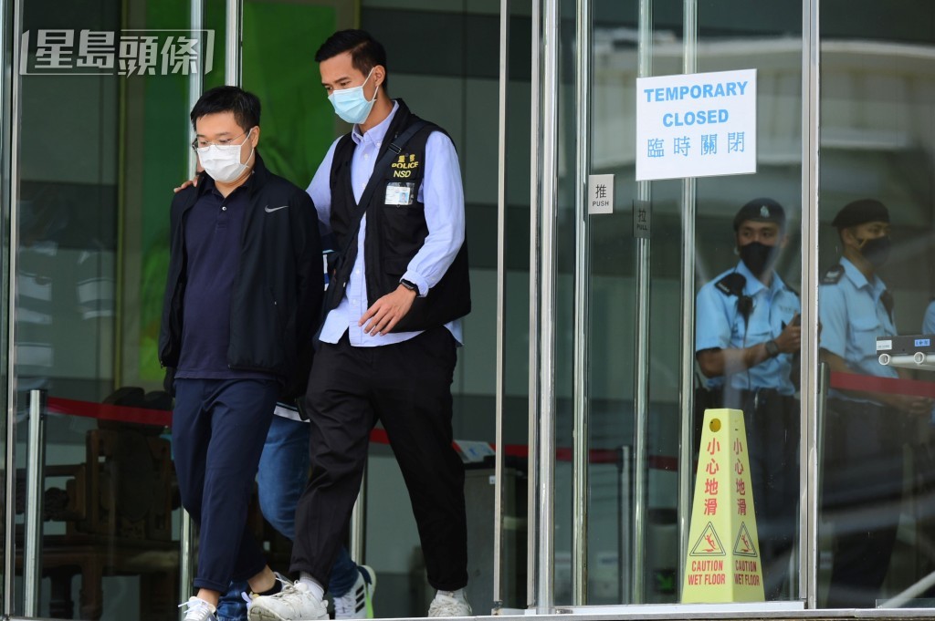 警方於2021年6月陸續拘捕《壹傳媒》高層,包括前總編輯羅偉光。資料圖片 警方於2021年6月陸續拘捕《壹傳媒》高層,包括前總編輯羅偉光。資料圖片