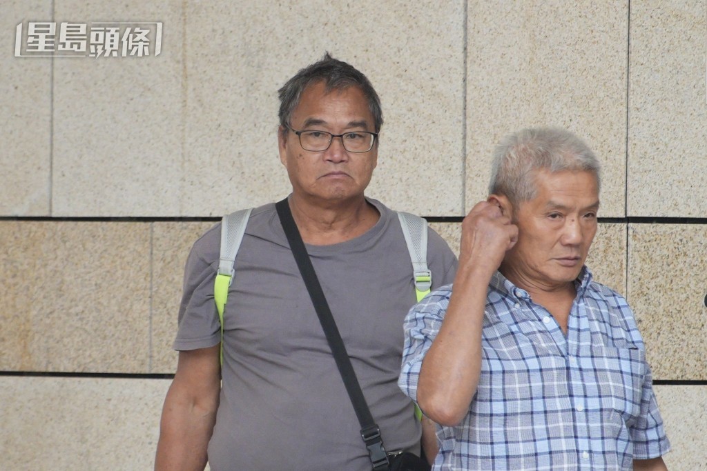 原居民代表丘觀連(左)指,雖然村民投訴案中樹木枯死,但地政署卻稱沒有即時危險。 原居民代表丘觀連(左)指,雖然村民投訴案中樹木枯死,但地政署卻稱沒有即時危險。