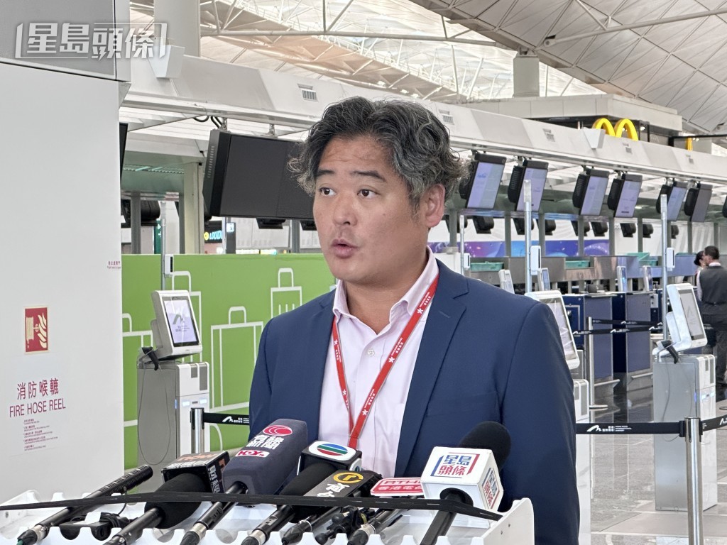 香港航空機場服務經理機葉啟基。 香港航空機場服務經理機葉啟基。