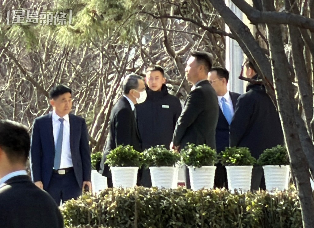 李澤鉅到訪港澳辦。郭詠欣攝 李澤鉅到訪港澳辦。郭詠欣攝