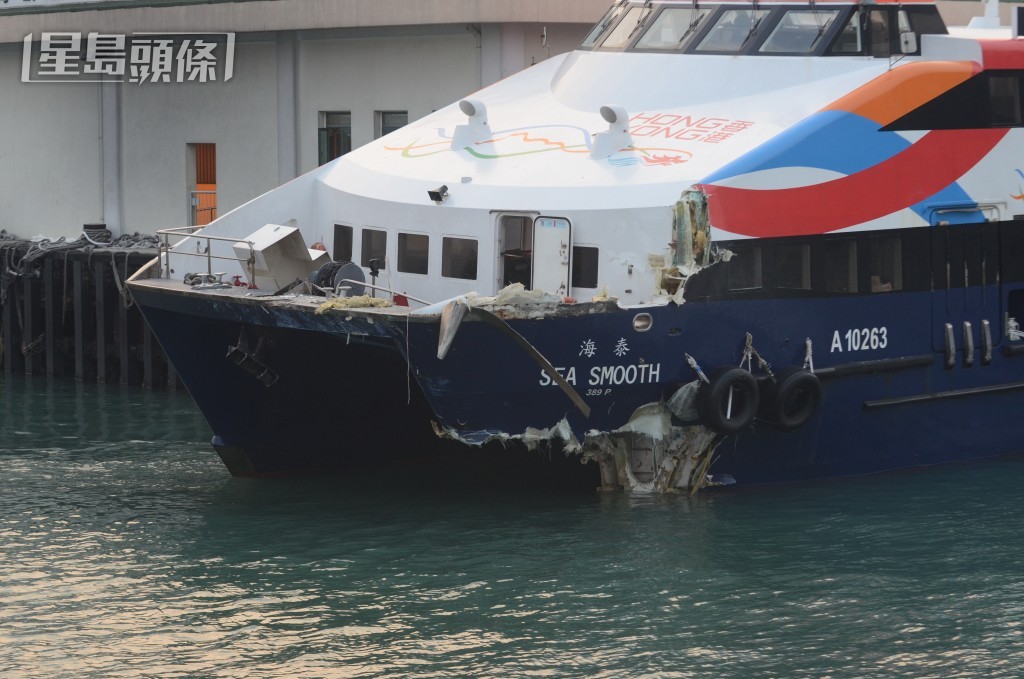 海泰號獲海事豁免限速，在固定航線最高航速可達35節。資料圖片