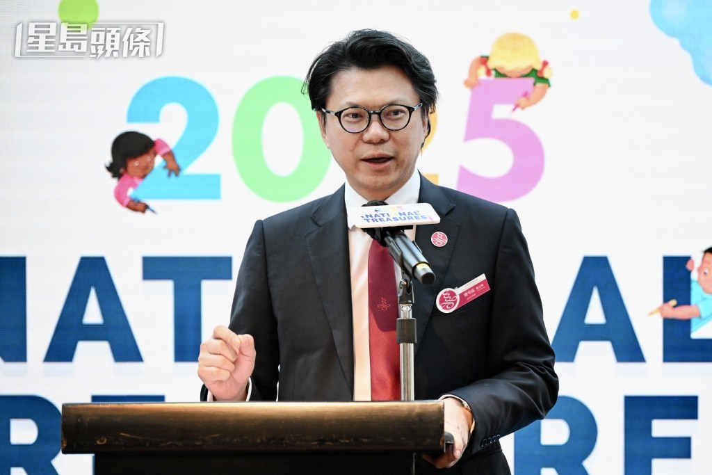 陳令絋在儀式上闡述「國寶看世界」項目承載的三大目標。蘇正謙攝