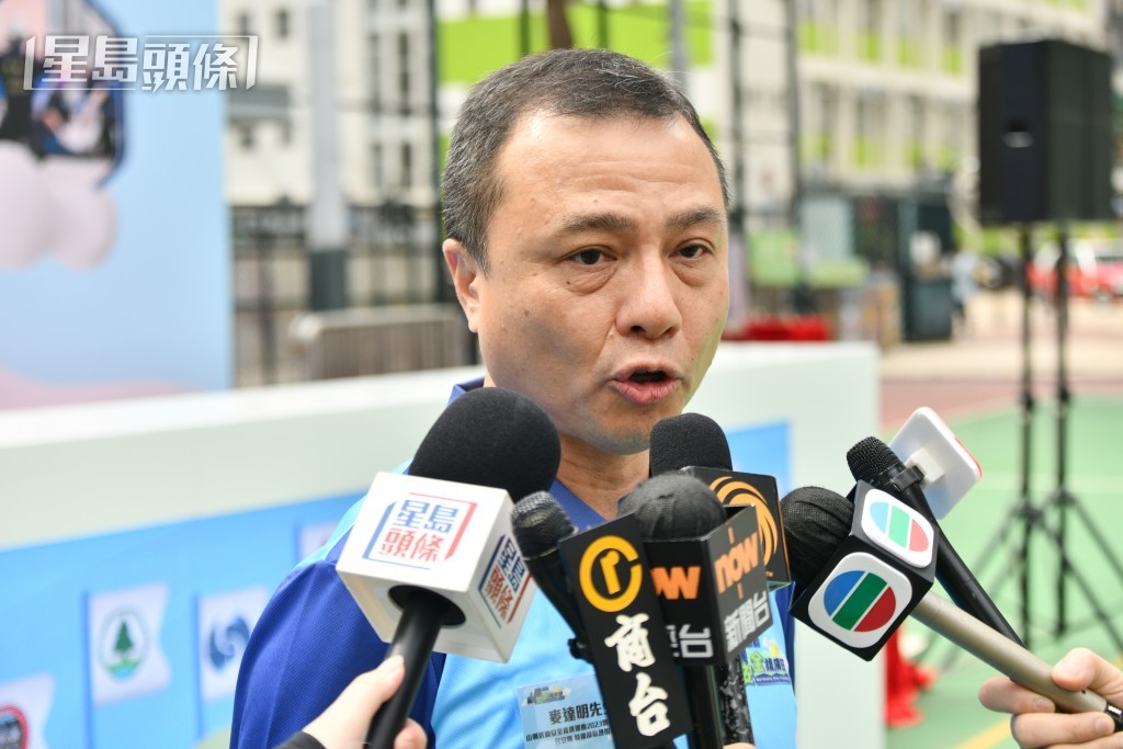 民安隊特遣部隊總指揮（助理處長）麥達明。盧江球攝