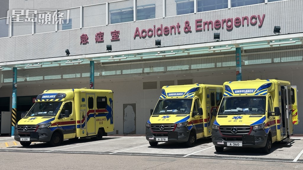 男子被送到將軍澳醫院。梁國峰攝