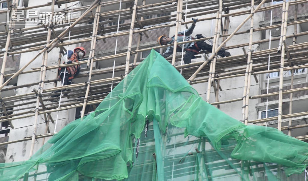 他認為，棚架師傅需求會因此增加，工資或被推高。資料圖片