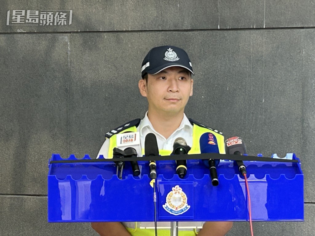 新界南總區交通部執行及管制組特遣隊高級督察廖偉倫。
