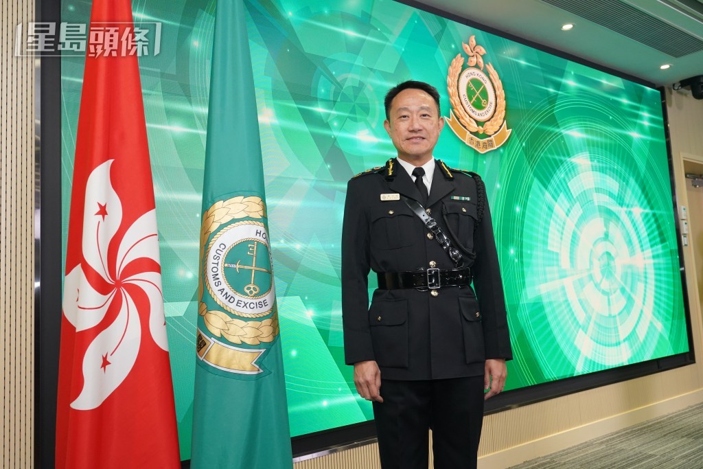 海关关长陈子达会见传媒。叶伟豪摄 海关关长陈子达会见传媒。叶伟豪摄