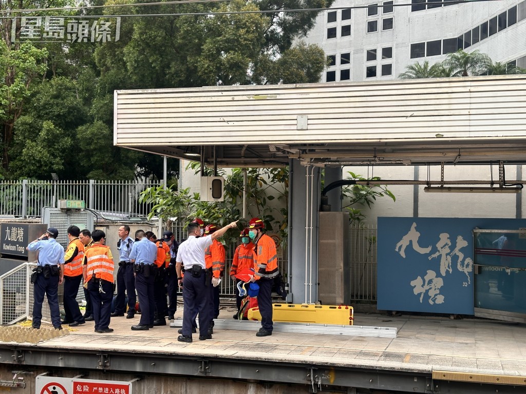 大批救援人員到場。梁國峰攝