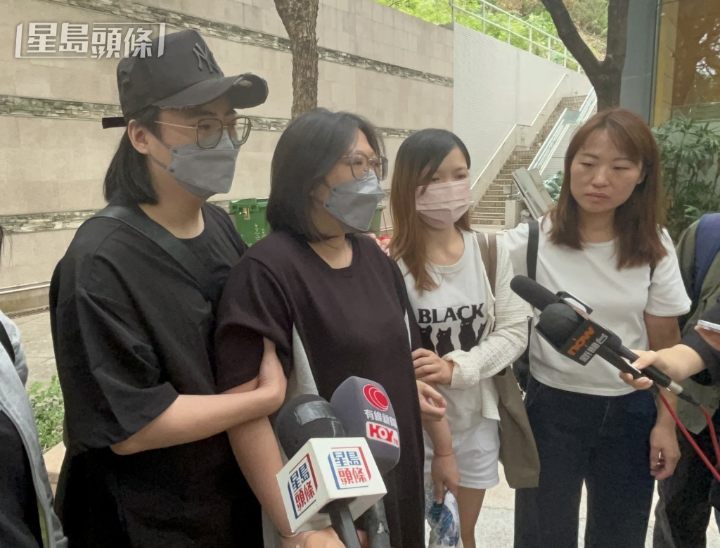 30歲姓陳死者的胞姐斥責阿聯酋航空未有慰問。楊偉亨攝 30歲姓陳死者的胞姐斥責阿聯酋航空未有慰問。楊偉亨攝
