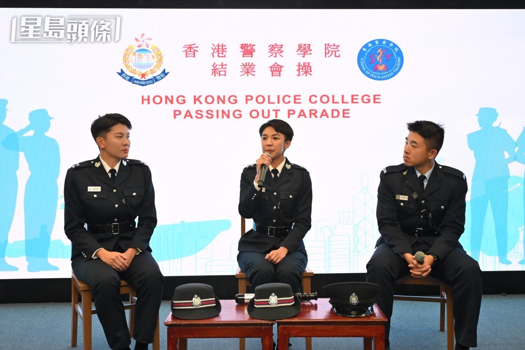 香港警察学院今日（31日）举行结业会操，见证新一批见习督察及学警毕业，当中3名学员日前接受访问，分享投考警队的心路历程。