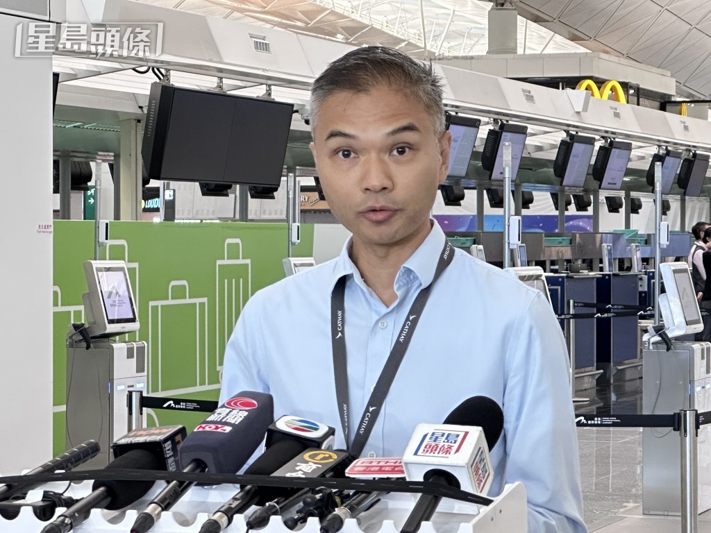 國泰航空機場事務總經理羅卓明。 國泰航空機場事務總經理羅卓明。