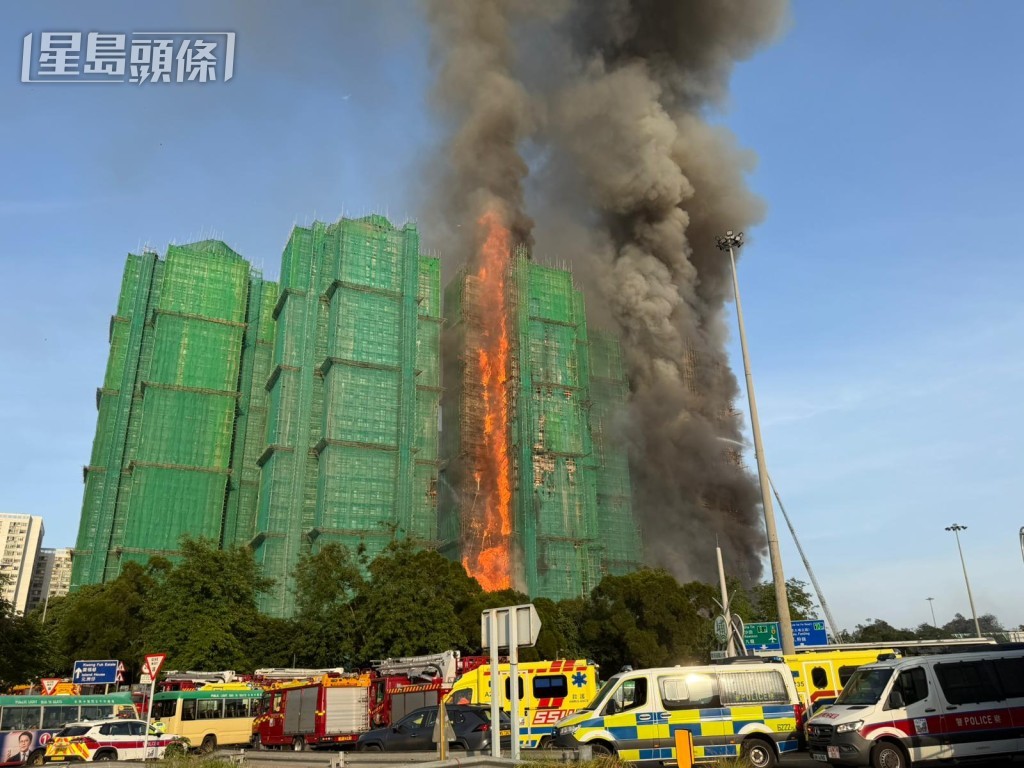 火種隨風飄過毗鄰的宏泰閣及宏新閣，形成火燒連環樓慘迄劇。曾志恆攝