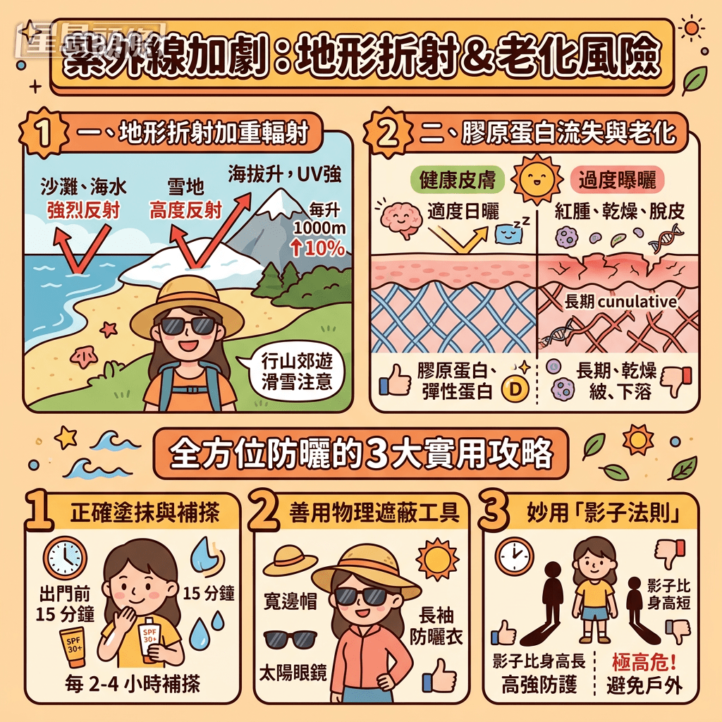 不可忽視短時間曝曬「隱形傷害」