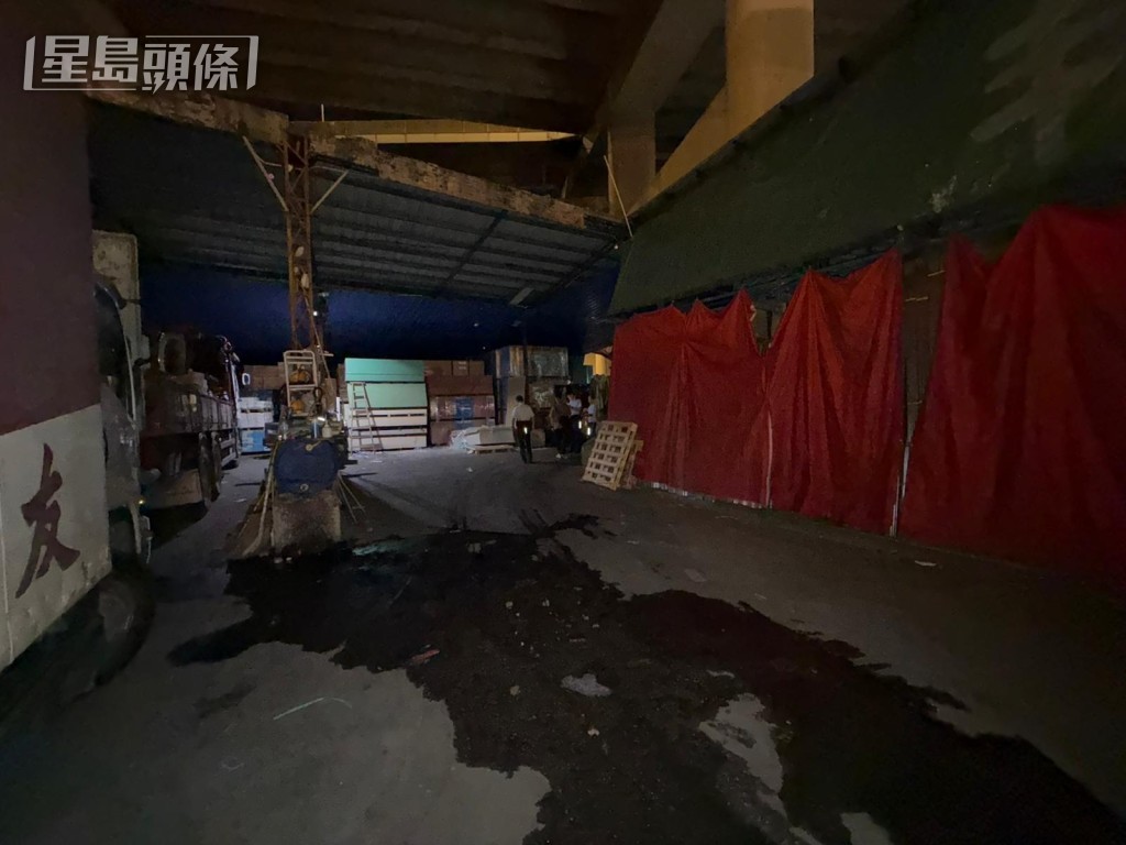 現場為葵涌葵泰路一個露天停車場。曾志恒攝 現場為葵涌葵泰路一個露天停車場。曾志恒攝