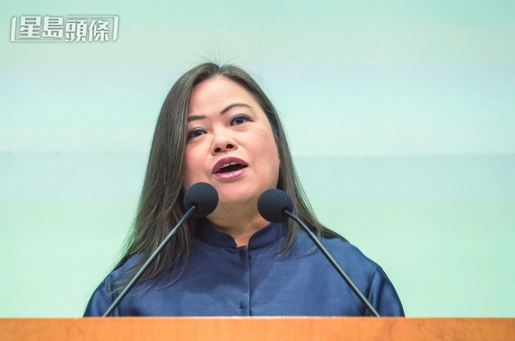 羅淑佩以文體旅局局長身份見傳媒。 羅淑佩以文體旅局局長身份見傳媒。