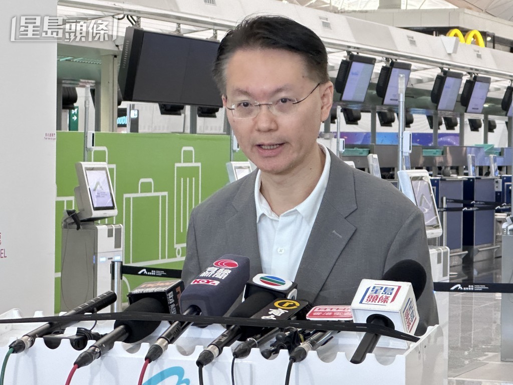 機管局客運大樓及旅客體驗總經理歐陽顯宏。 機管局客運大樓及旅客體驗總經理歐陽顯宏。