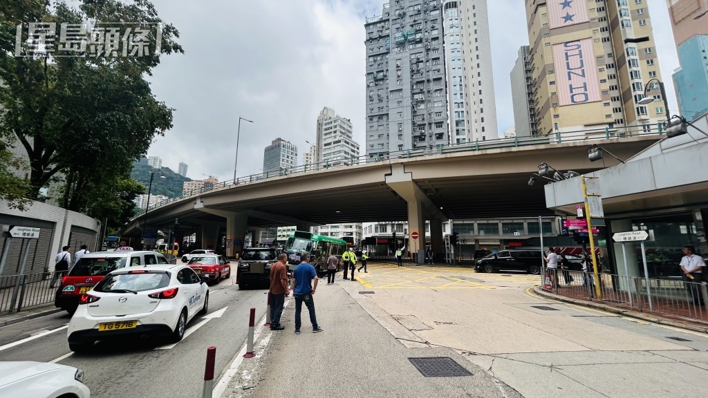 現場是禮頓道近堅拿道東交界。蔡楚輝攝