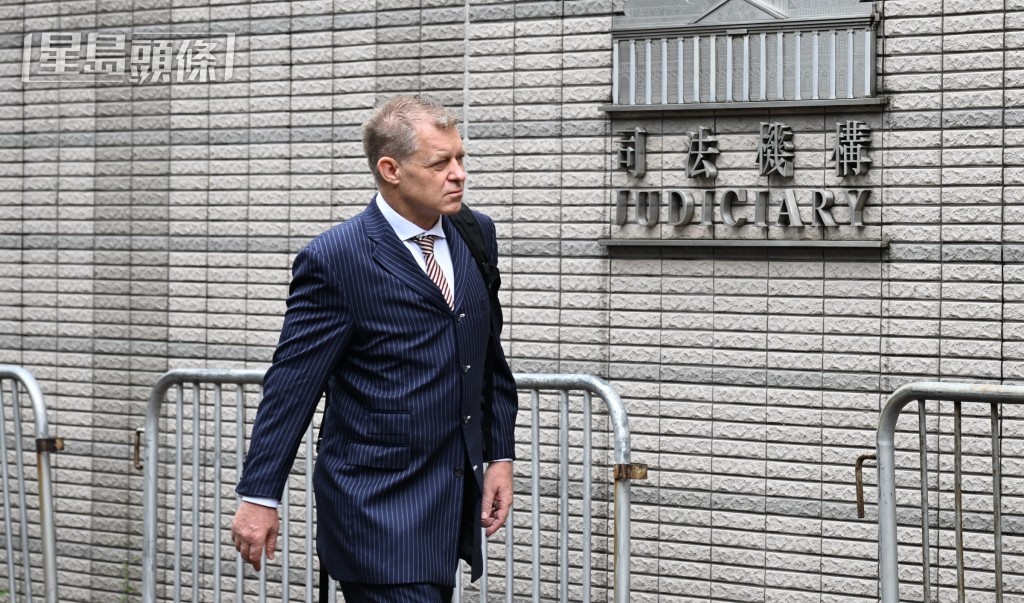 黎智英法律代表之一、新西蘭御用大律師 Marc Corlett。劉駿軒攝 黎智英法律代表之一、新西蘭御用大律師 Marc Corlett。劉駿軒攝
