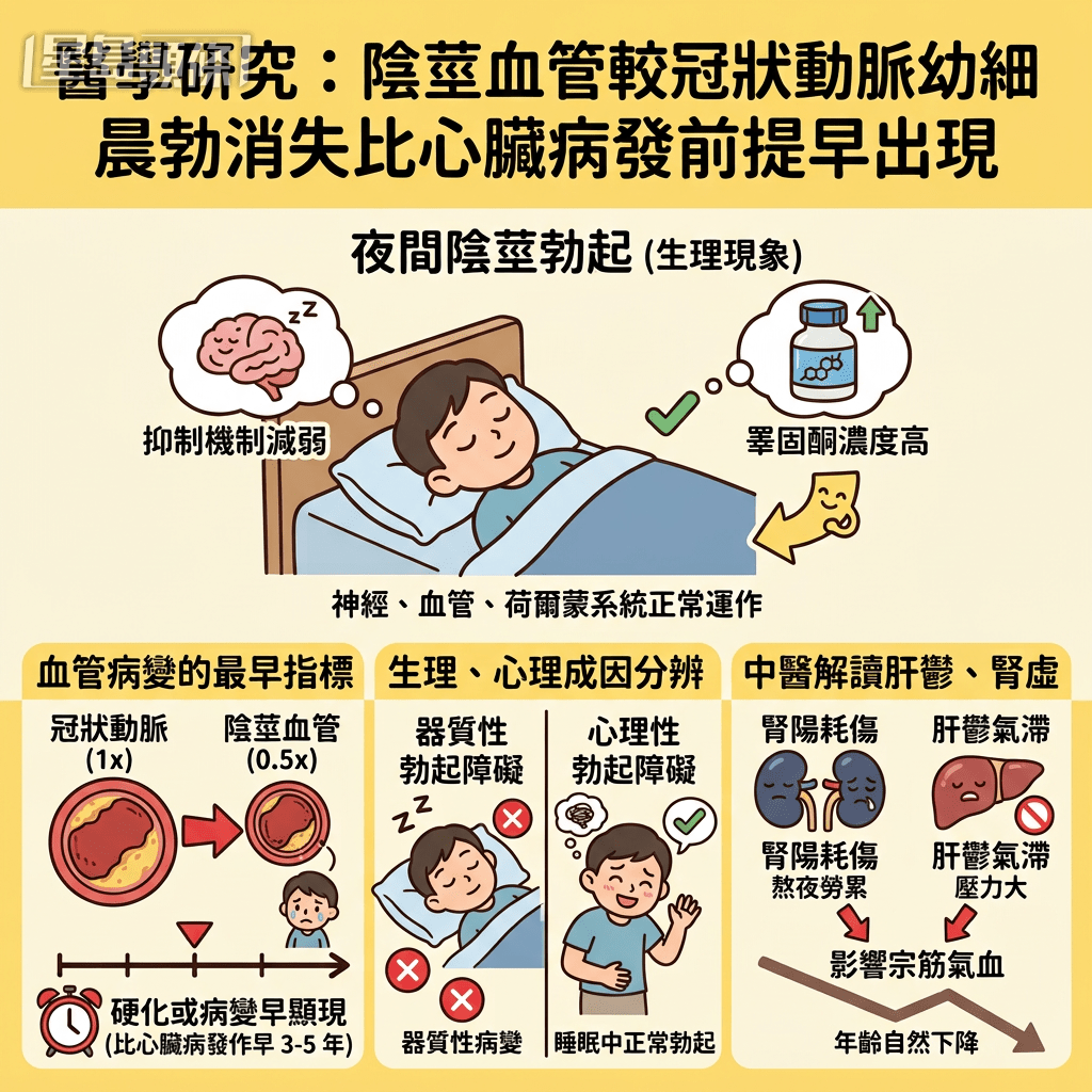 男士注意！晨勃消失 = 心血管警号？中医拆解3大健康风险 尽早检查2项指数