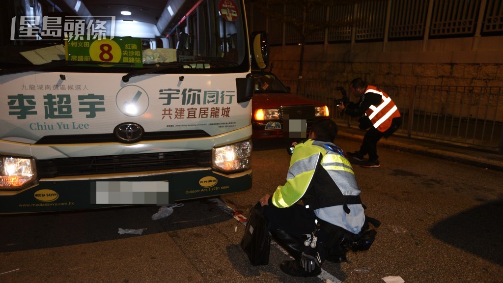 警员到场调查。尹敬堂摄