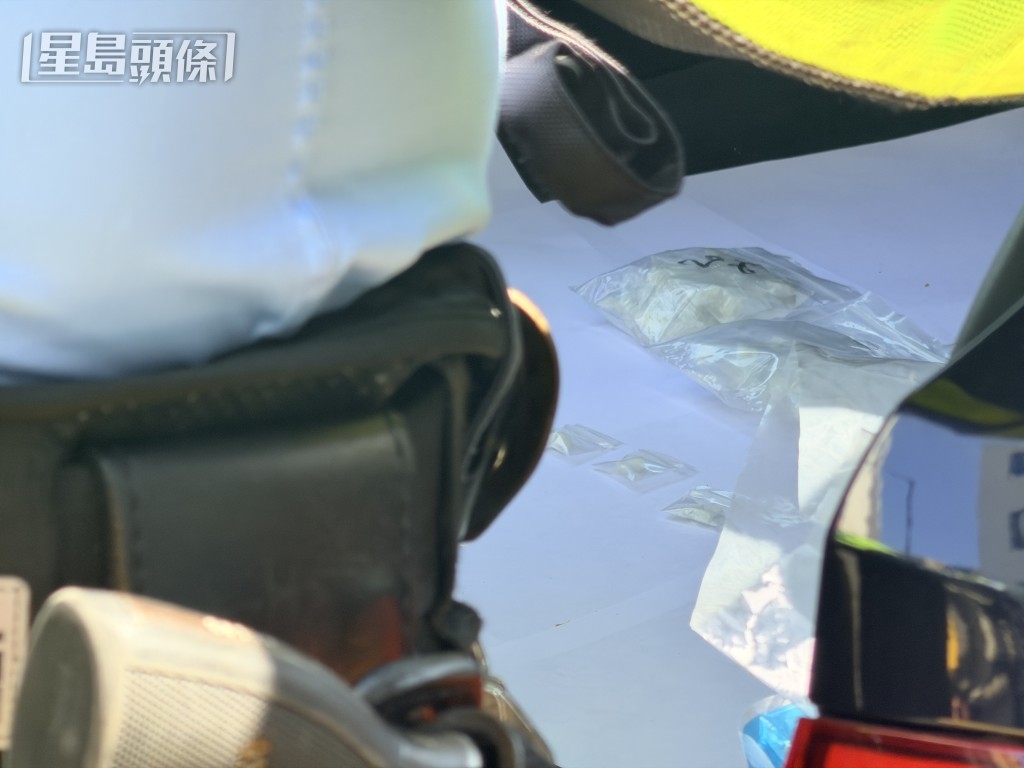 警方檢獲毒品。