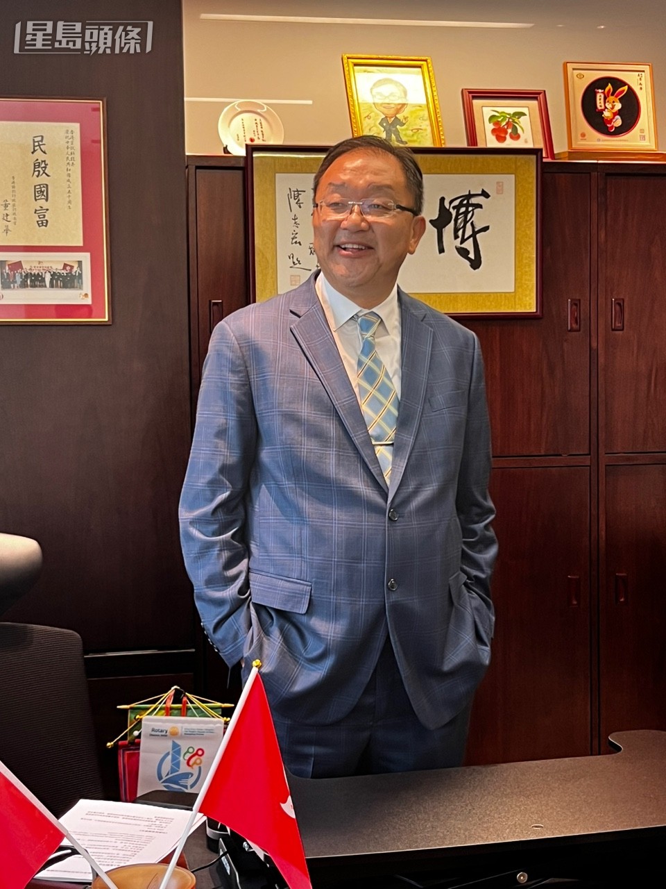 黄锦辉表示无须猜测本港在河套深港规划中的政策。李健威摄