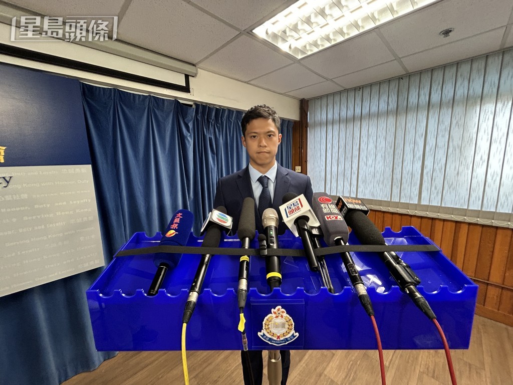 油尖警區重案組高級督察崔炳熙。林思明攝 油尖警區重案組高級督察崔炳熙。林思明攝