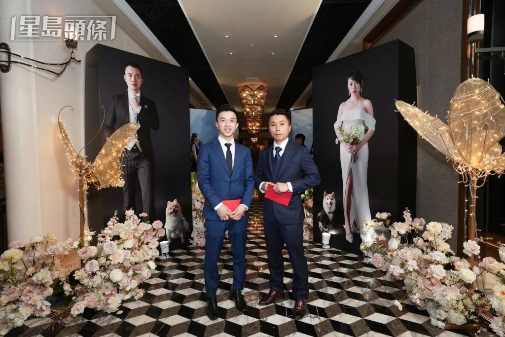 剛周五前女騎師蔣嘉琦大婚之喜,鍾易禮(左)都有出席師姐的婚宴,向對方送上祝福。 剛周五前女騎師蔣嘉琦大婚之喜,鍾易禮(左)都有出席師姐的婚宴,向對方送上祝福。