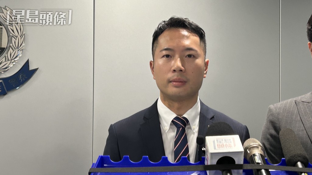 商業罪案調查科總督察何潤賢。 商業罪案調查科總督察何潤賢。
