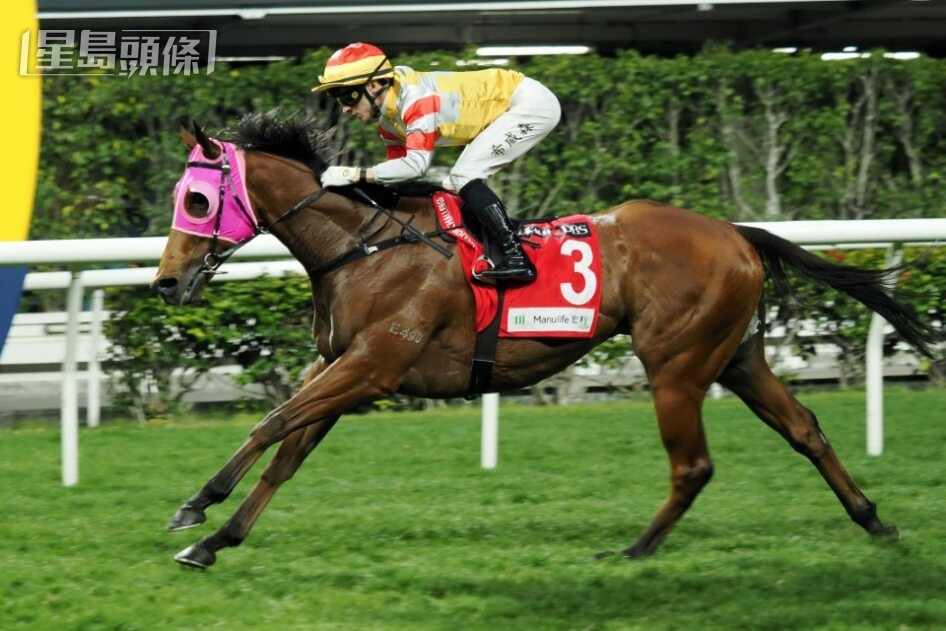 「金發盛世」為呂健威完成一日三捷佳績。