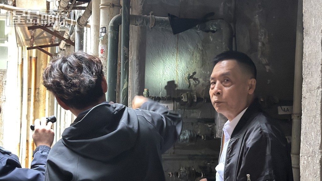 彌敦道335號商業大廈後巷的銅喉被鋸斷偷走。