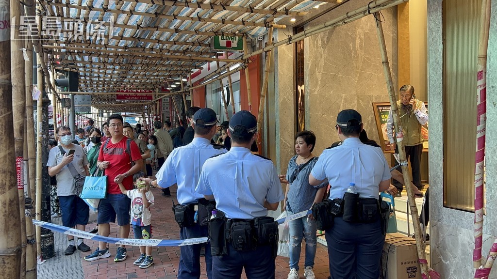 警方圍封現場。蔡楚輝攝 警方圍封現場。蔡楚輝攝
