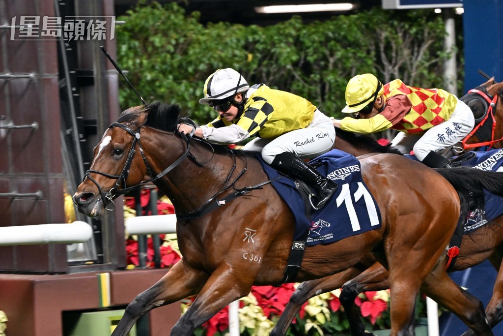 金美琪奪得在跑馬地的首個冠軍。 金美琪奪得在跑馬地的首個冠軍。