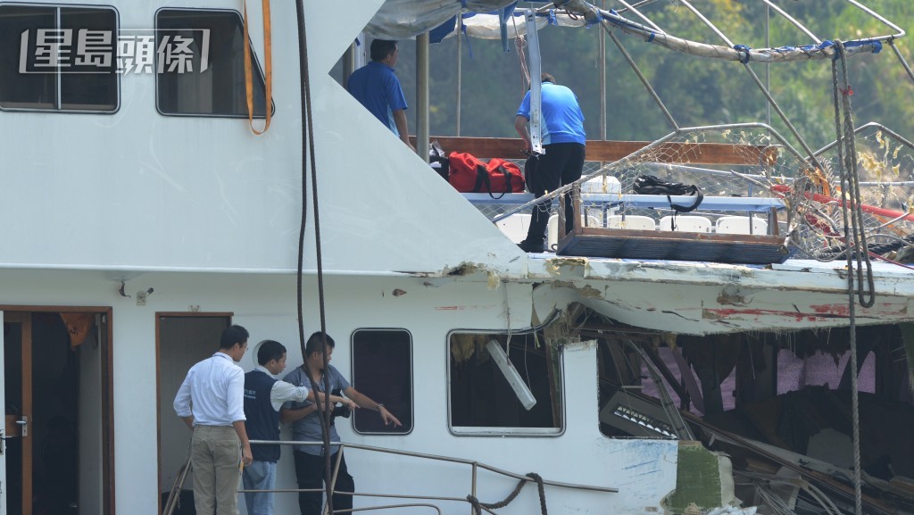調查人員事後上船搜證。資料圖片