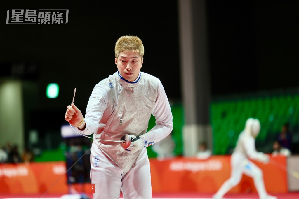 张家朗于男花32强止步。徐嘉华摄 张家朗于男花32强止步。徐嘉华摄
