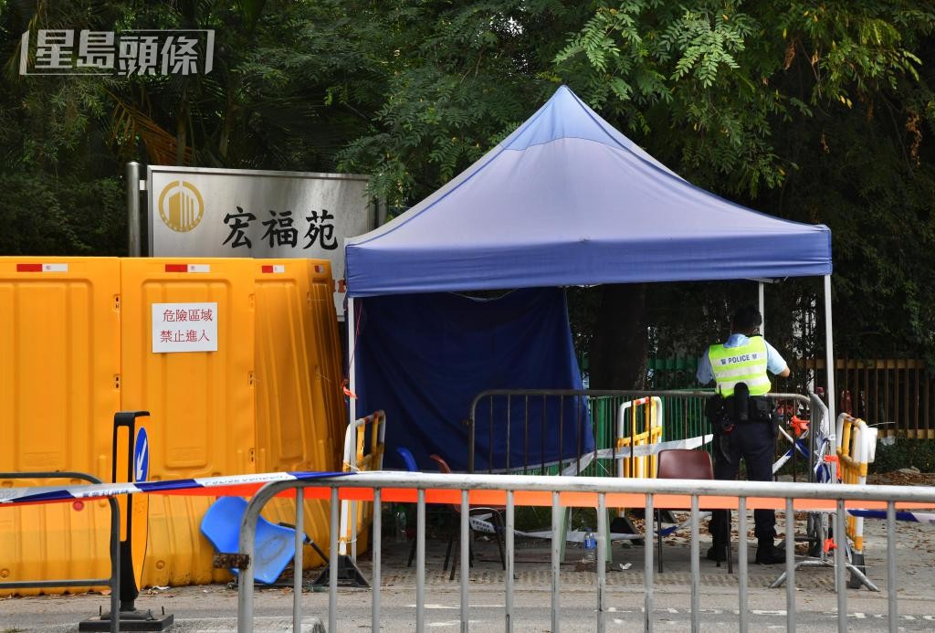 早前宏福苑爆出盜竊案，警方加強保安措施。資料圖片