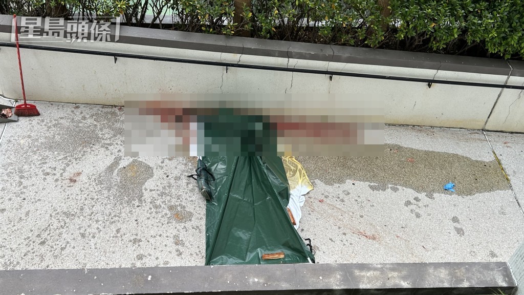 女子墮樓當場死亡。蔡楚輝攝 女子墮樓當場死亡。蔡楚輝攝