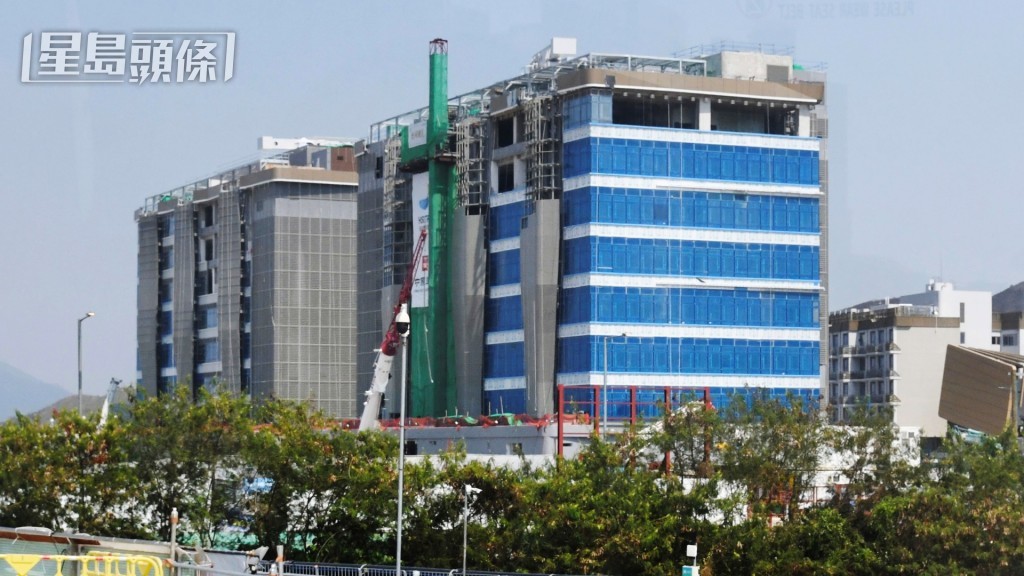 港深創新及科技園 8號及9號大樓,年初時已舉行平頂典禮。資料圖片 港深創新及科技園 8號及9號大樓,年初時已舉行平頂典禮。資料圖片