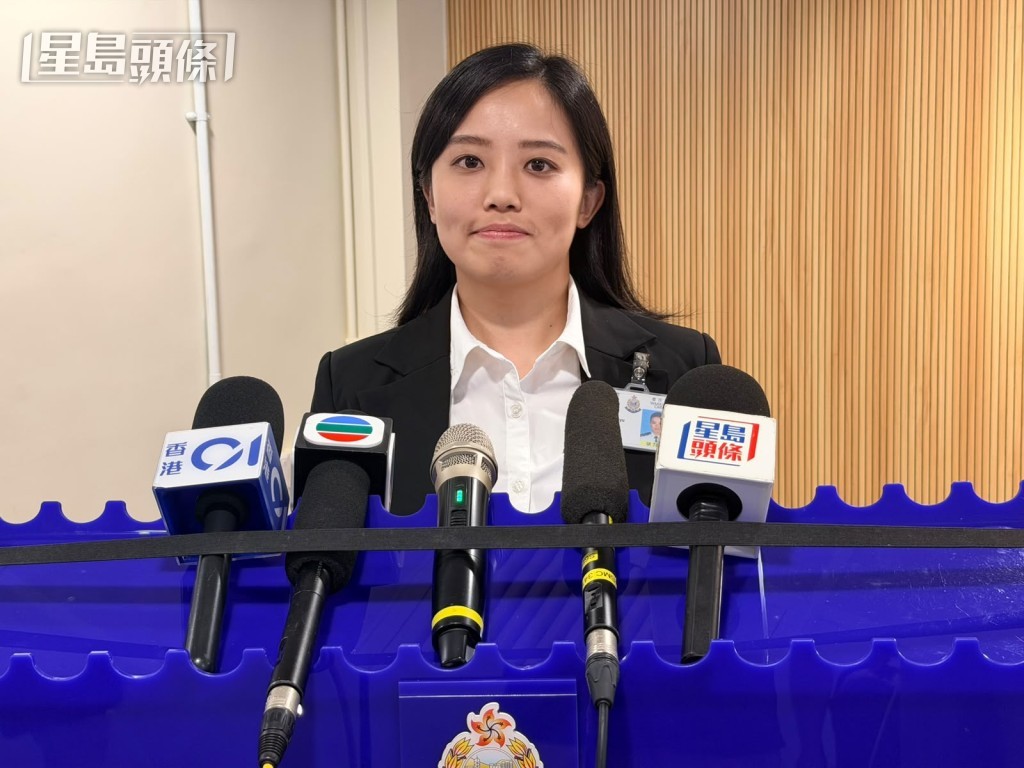 警方将军澳警区刑事情报组督察邬珺如。 警方将军澳警区刑事情报组督察邬珺如。