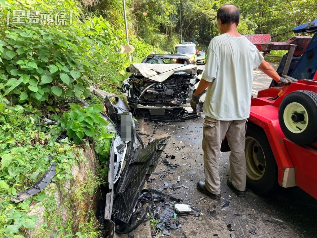 Type R車頭嚴重損毀。梁國峰攝 Type R車頭嚴重損毀。梁國峰攝