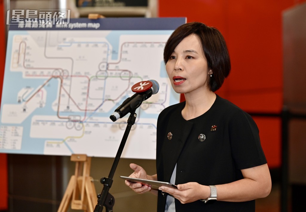 李婉玲交代今早情況。鍾健華攝 李婉玲交代今早情況。鍾健華攝