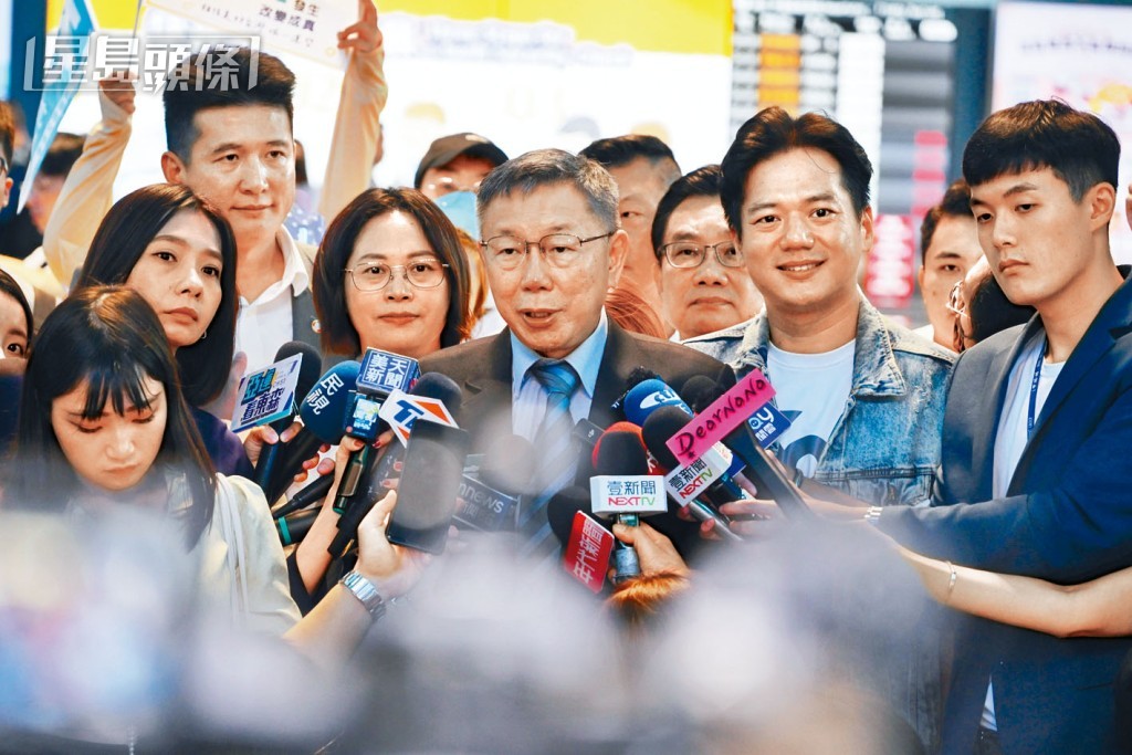 民眾黨參選人柯文哲。 民眾黨參選人柯文哲。