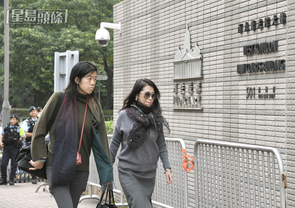 黎智英妻女。 黎智英妻女。