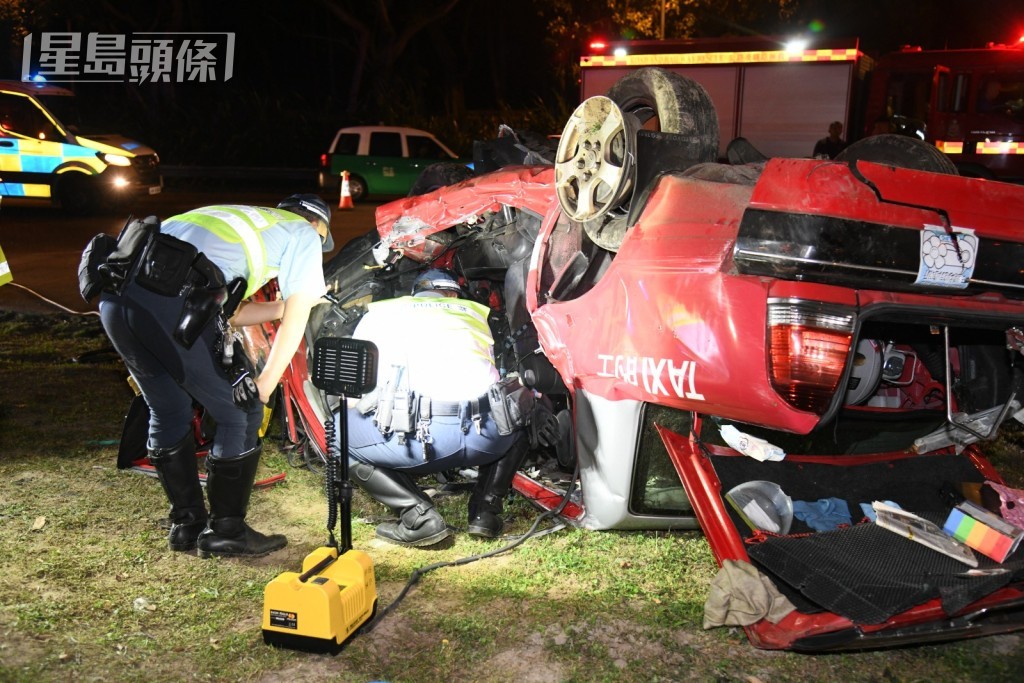 警方到場調查。黎志偉攝 警方到場調查。黎志偉攝
