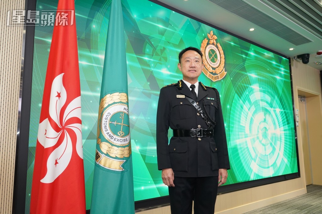 海关关长陈子达会见传媒。叶伟豪摄 海关关长陈子达会见传媒。叶伟豪摄