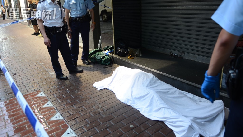 死者賴志超2017年6月被發現倒斃街頭。資料圖片