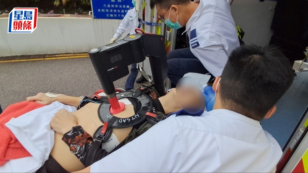 遇溺男子昏迷送院治理。林思明攝